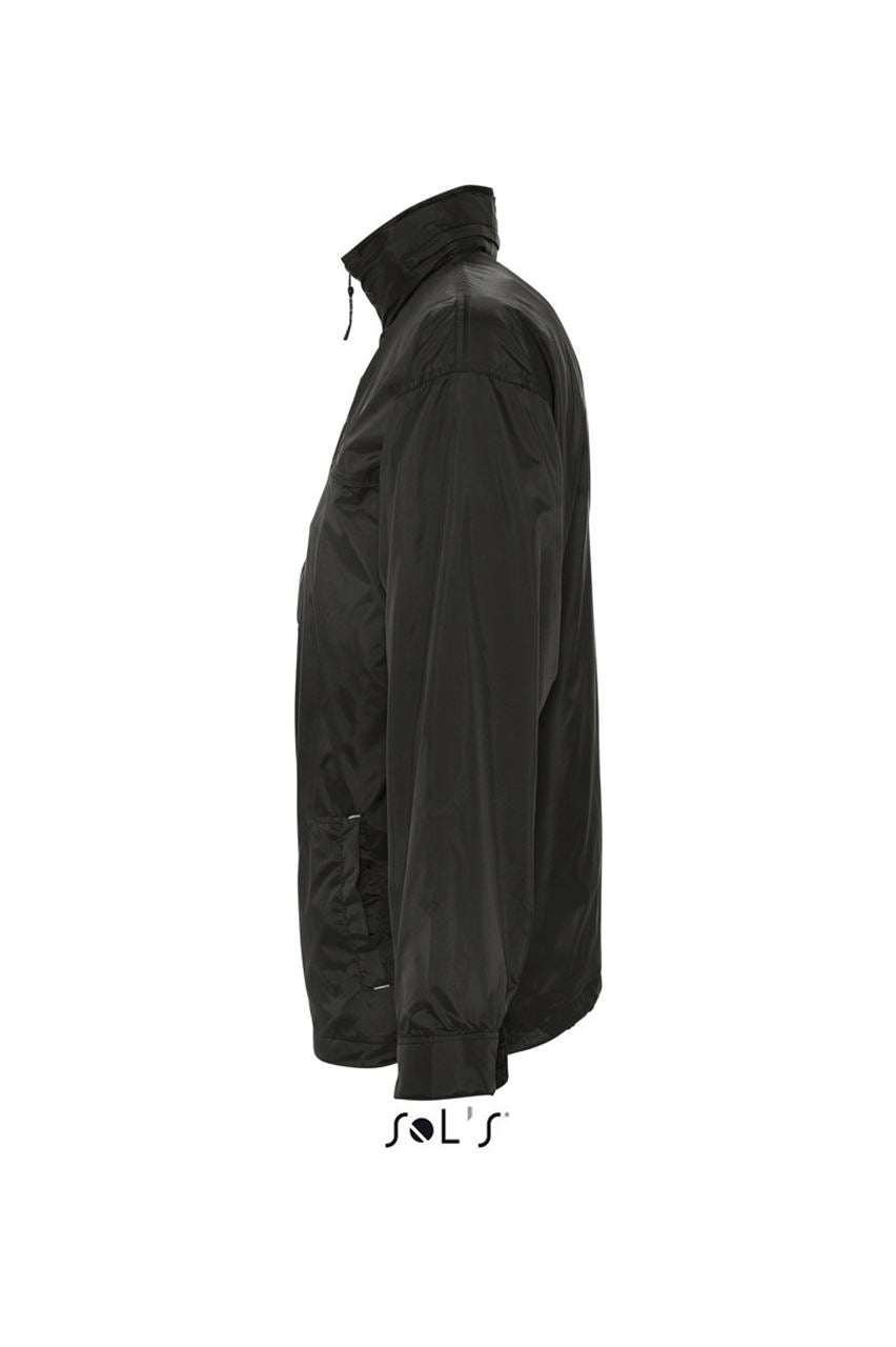 SOL'S MISTRAL - JERSEY-LINED WATER REPELLENT WINDBREAKER - Black - Additional