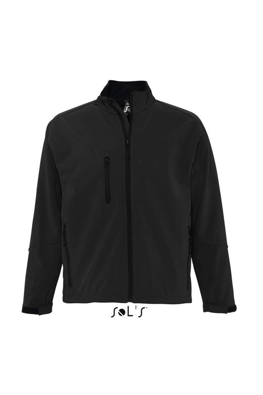 SOL'S RELAX - MEN'S SOFTSHELL ZIPPED JACKET - Black - Main
