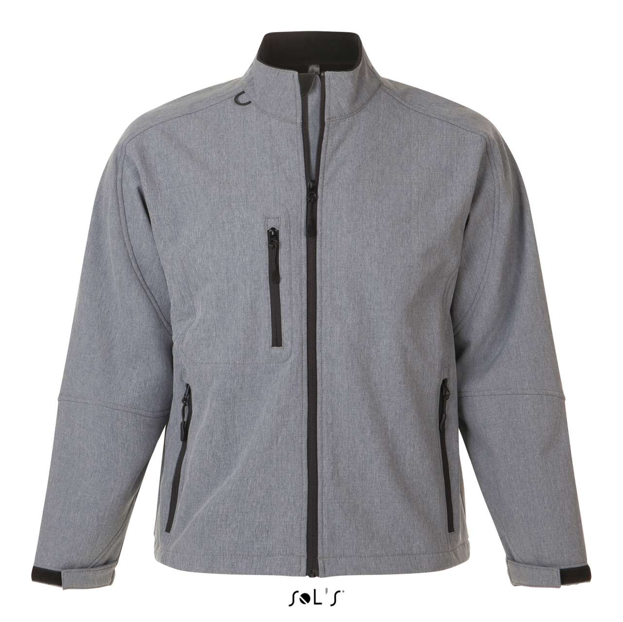 SOL'S RELAX - MEN'S SOFTSHELL ZIPPED JACKET - Grey Melange - Main