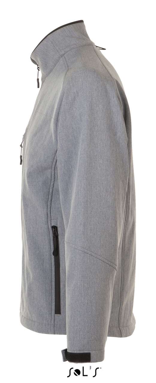 SOL'S RELAX - MEN'S SOFTSHELL ZIPPED JACKET - Grey Melange - Additional