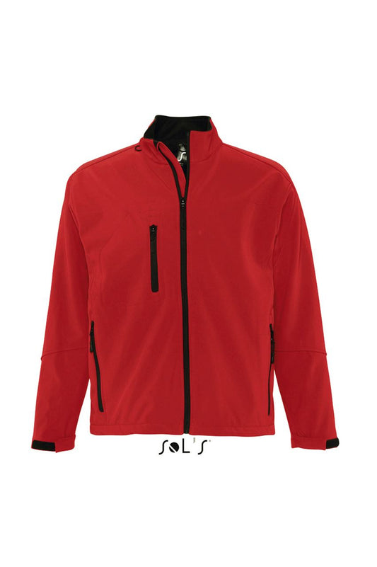 SOL'S RELAX - MEN'S SOFTSHELL ZIPPED JACKET - Pepper Red - Main