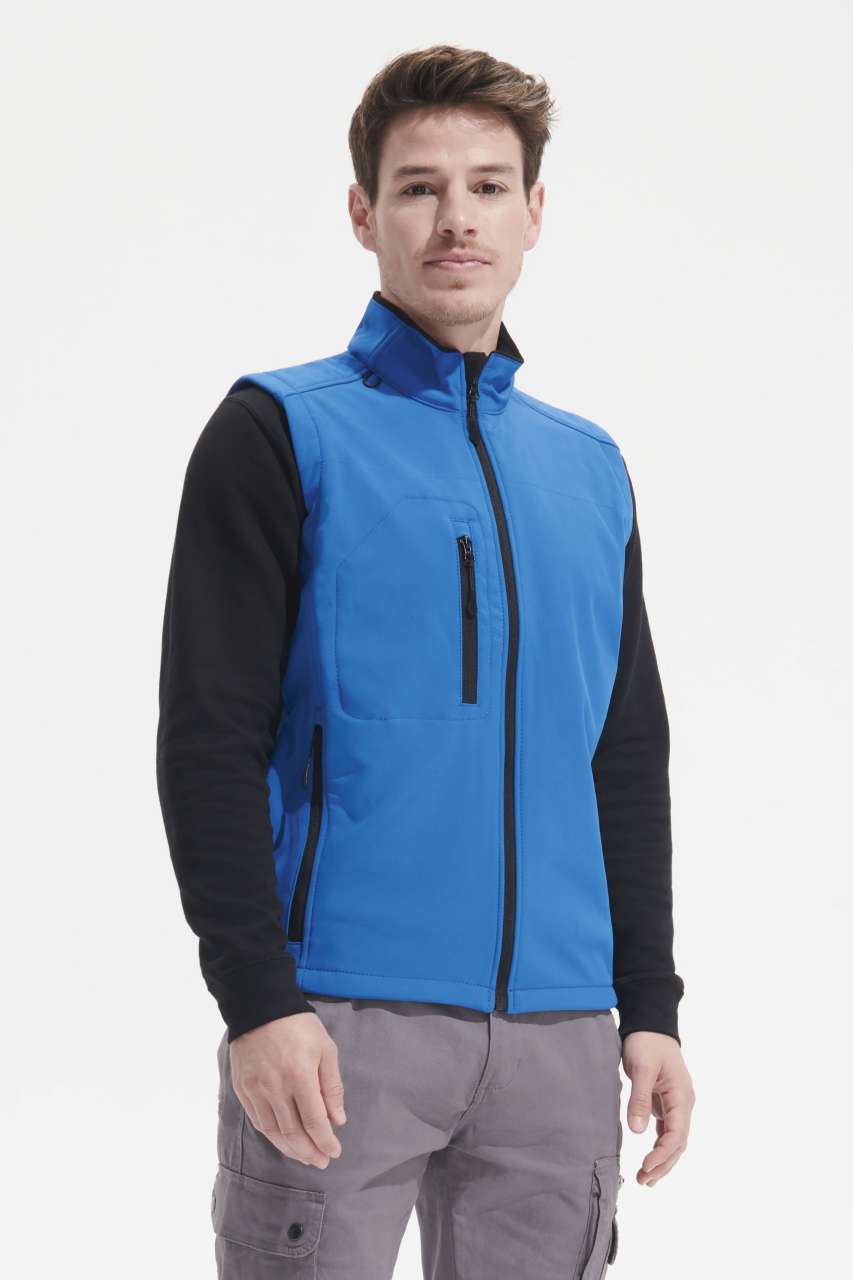 SOL'S RALLYE MEN - SLEEVELESS SOFTSHELL JACKET - Black - Model