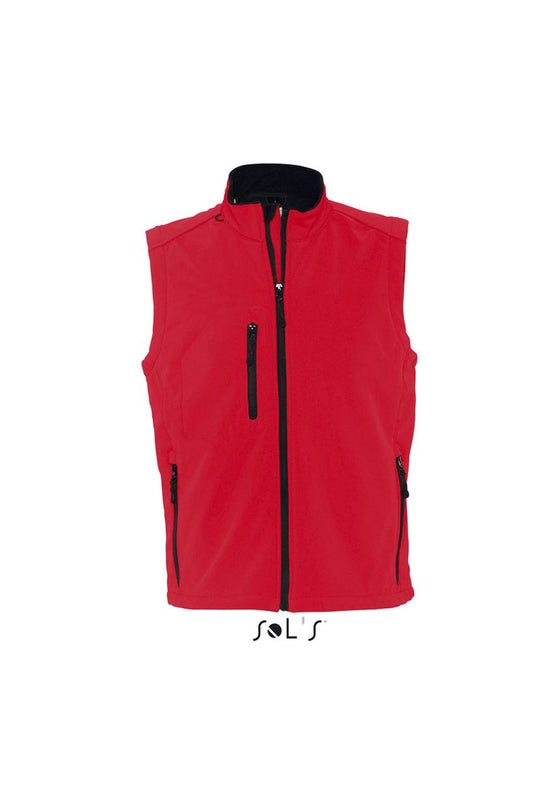 SOL'S RALLYE MEN - SLEEVELESS SOFTSHELL JACKET - Pepper Red - Main