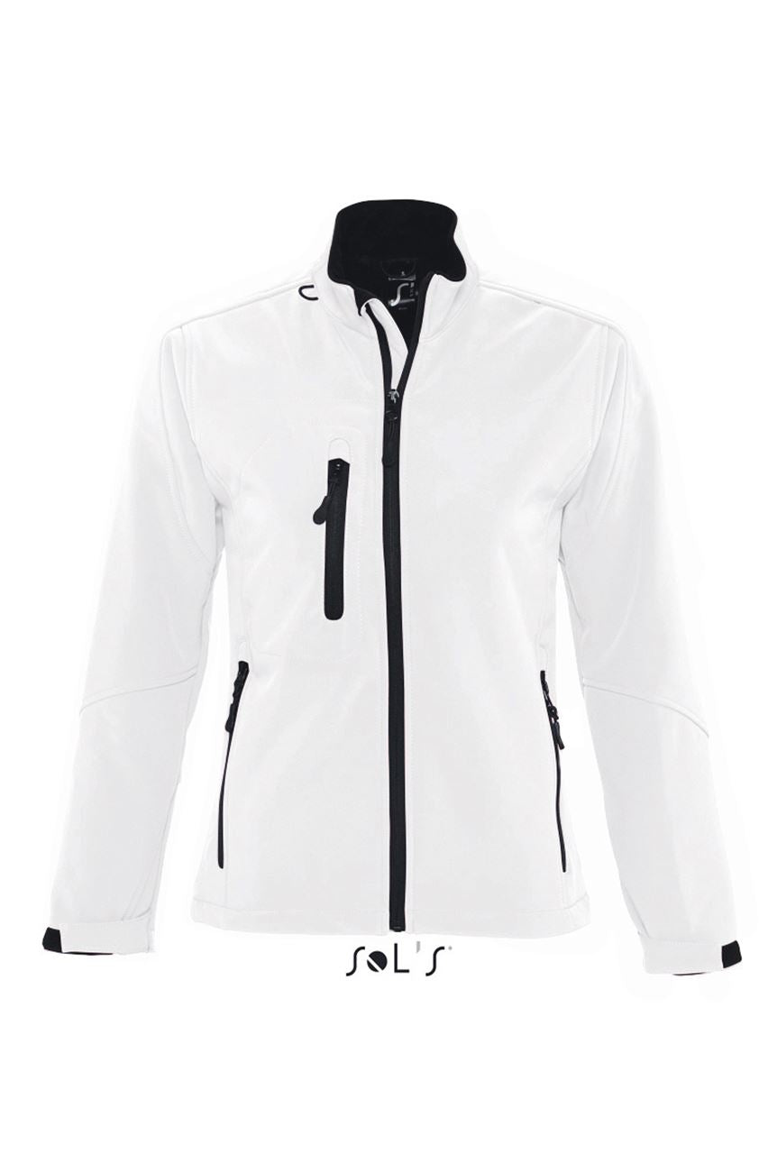 SOL'S ROXY - WOMEN'S SOFTSHELL ZIPPED JACKET - White - Main