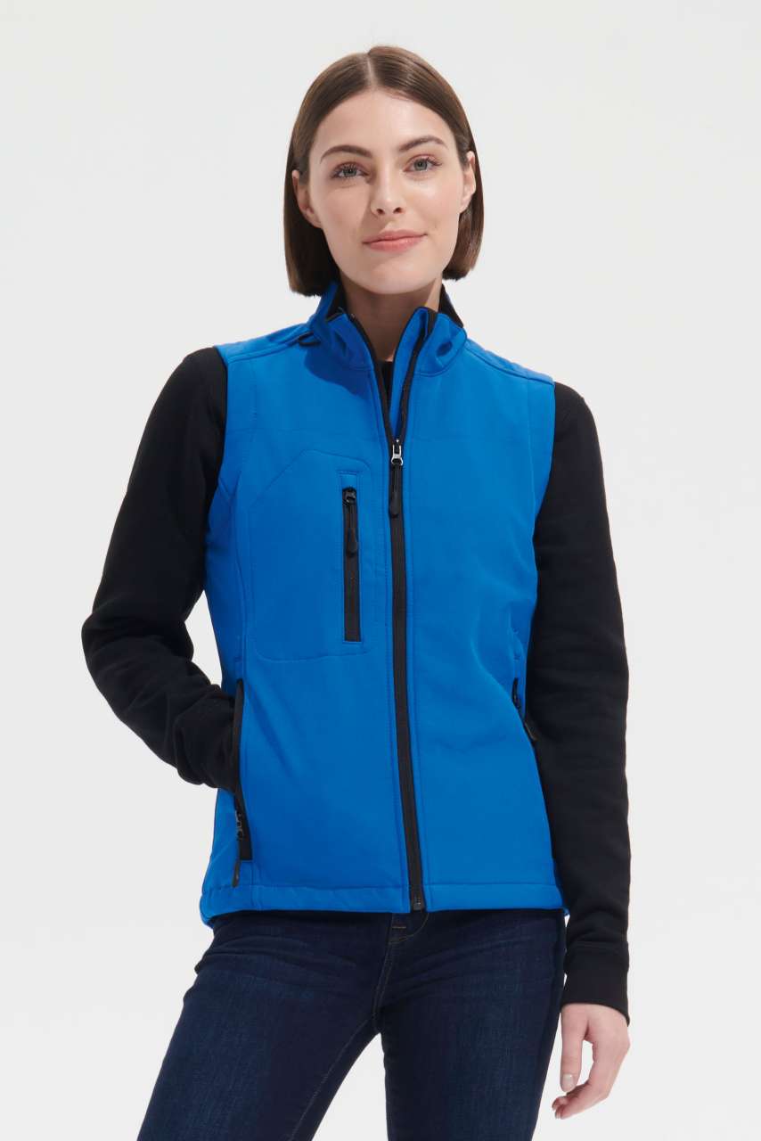 SOL'S RALLYE WOMEN - SLEEVELESS SOFTSHELL JACKET - Black - Model