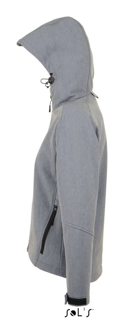 SOL'S REPLAY WOMEN - HOODED SOFTSHELL - Grey Melange - Additional