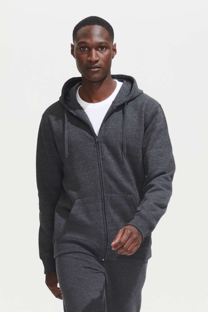 SOL'S SEVEN MEN - JACKET WITH LINED HOOD - Black - Model