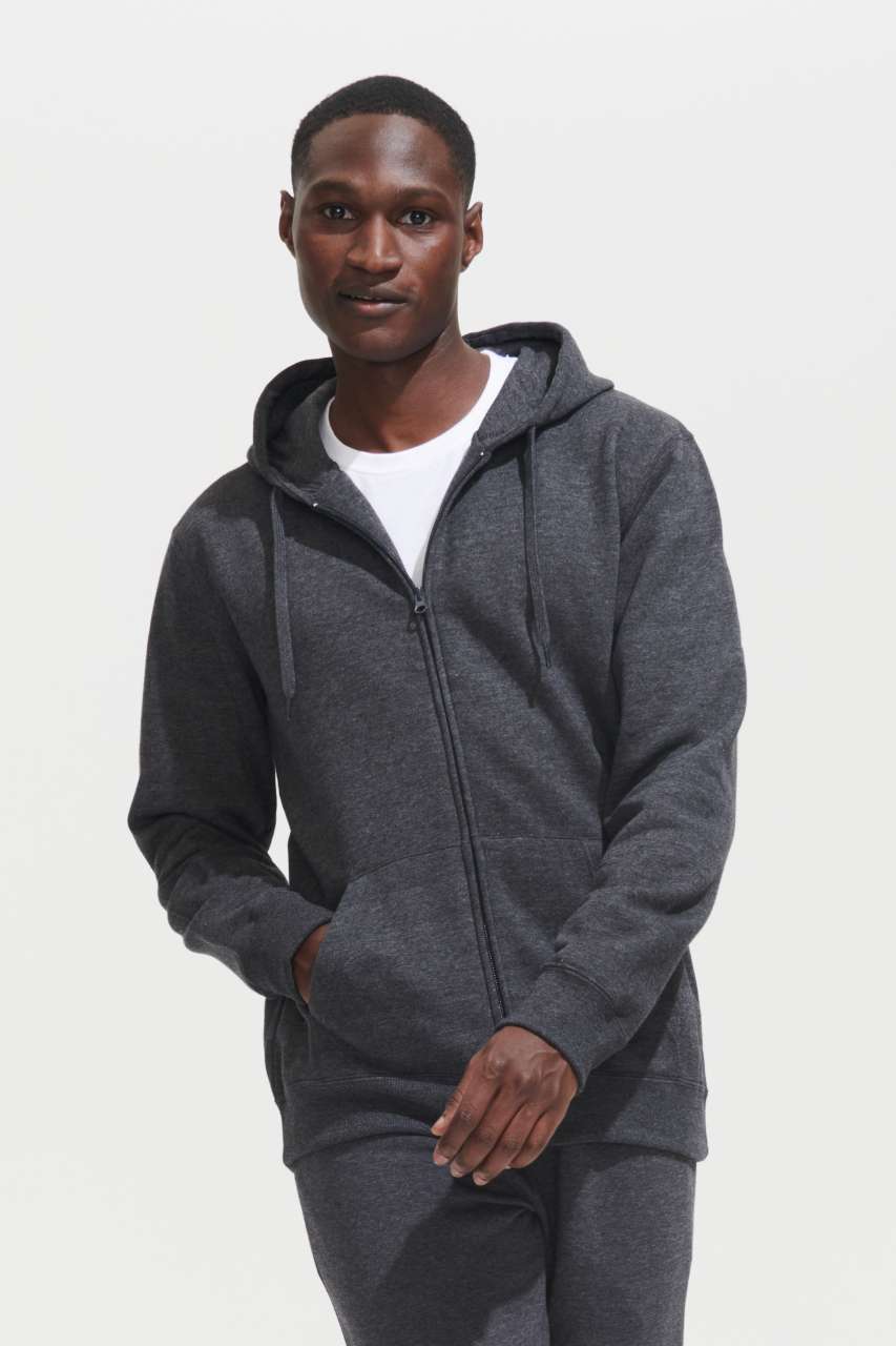 SOL'S SEVEN MEN - JACKET WITH LINED HOOD - Black - Additional