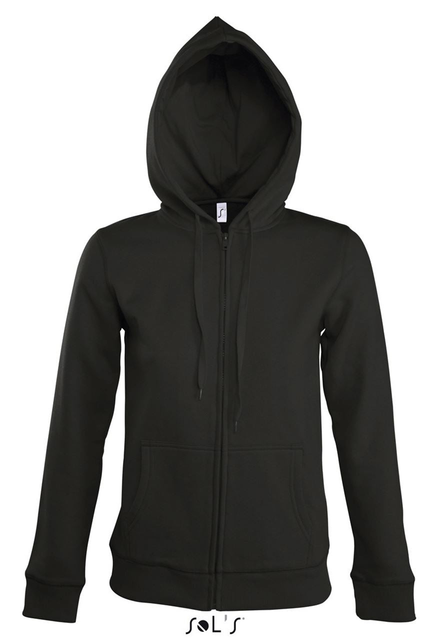 SOL'S SEVEN WOMEN - JACKET WITH LINED HOOD - Black - Main