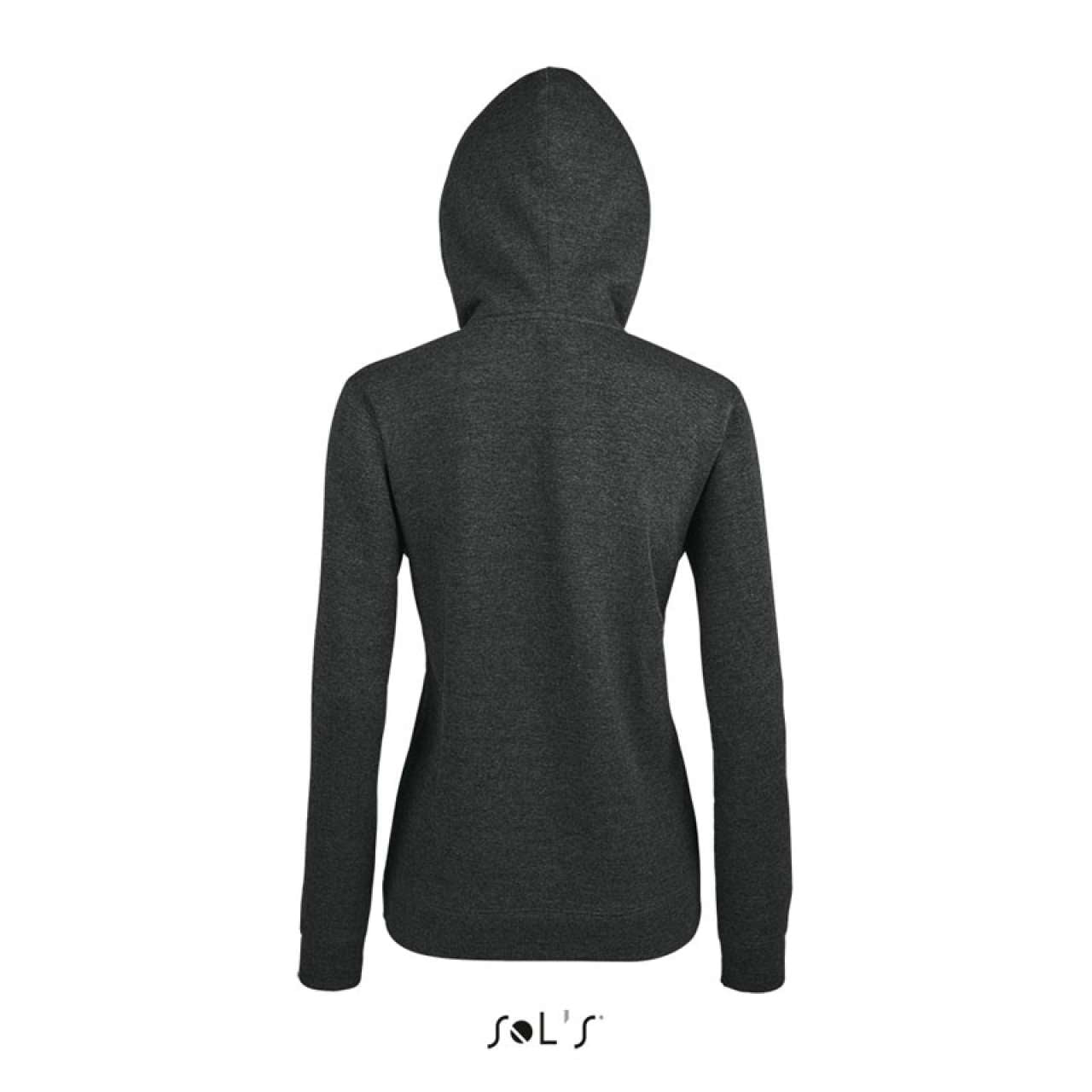SOL'S SEVEN WOMEN - JACKET WITH LINED HOOD - Charcoal Melange - Additional