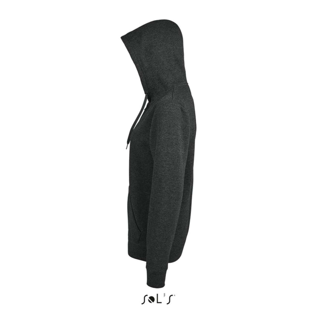 SOL'S SEVEN WOMEN - JACKET WITH LINED HOOD - Charcoal Melange - Additional