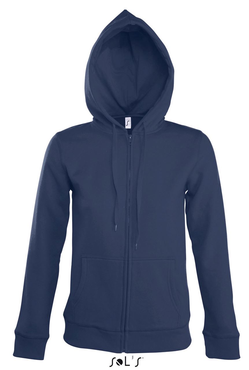 SOL'S SEVEN WOMEN - JACKET WITH LINED HOOD - French Navy - Main