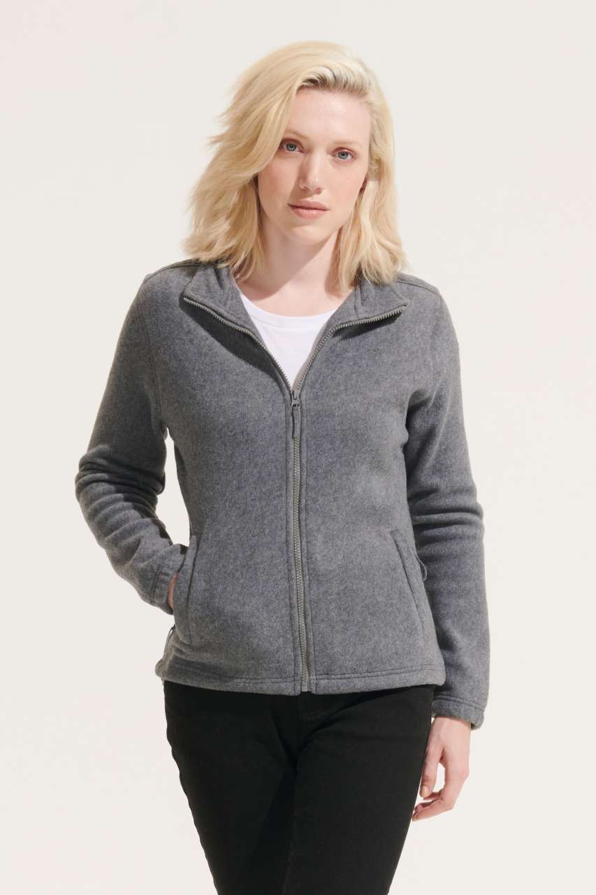 SOL'S NORTH WOMEN - ZIPPED FLEECE JACKET - Aqua - Model