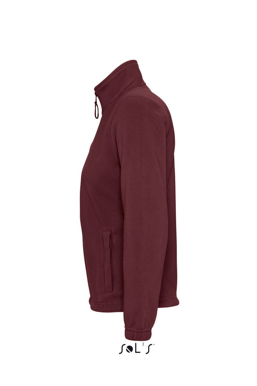 SOL'S NORTH WOMEN - ZIPPED FLEECE JACKET - Burgundy - Additional
