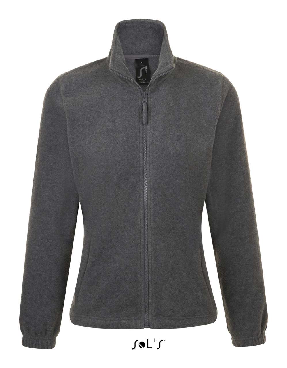 SOL'S NORTH WOMEN - ZIPPED FLEECE JACKET - Grey Melange - Main