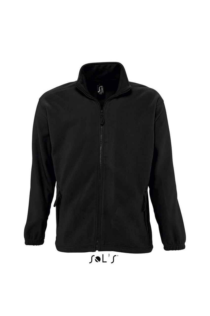 SOL'S NORTH MEN - ZIPPED FLEECE JACKET - Black - Main