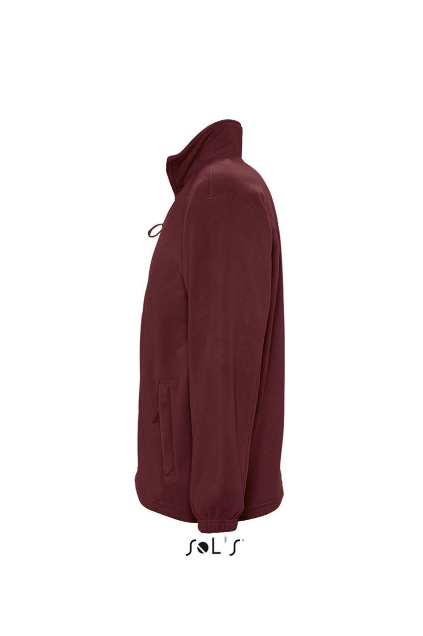 SOL'S NORTH MEN - ZIPPED FLEECE JACKET - Burgundy - Additional