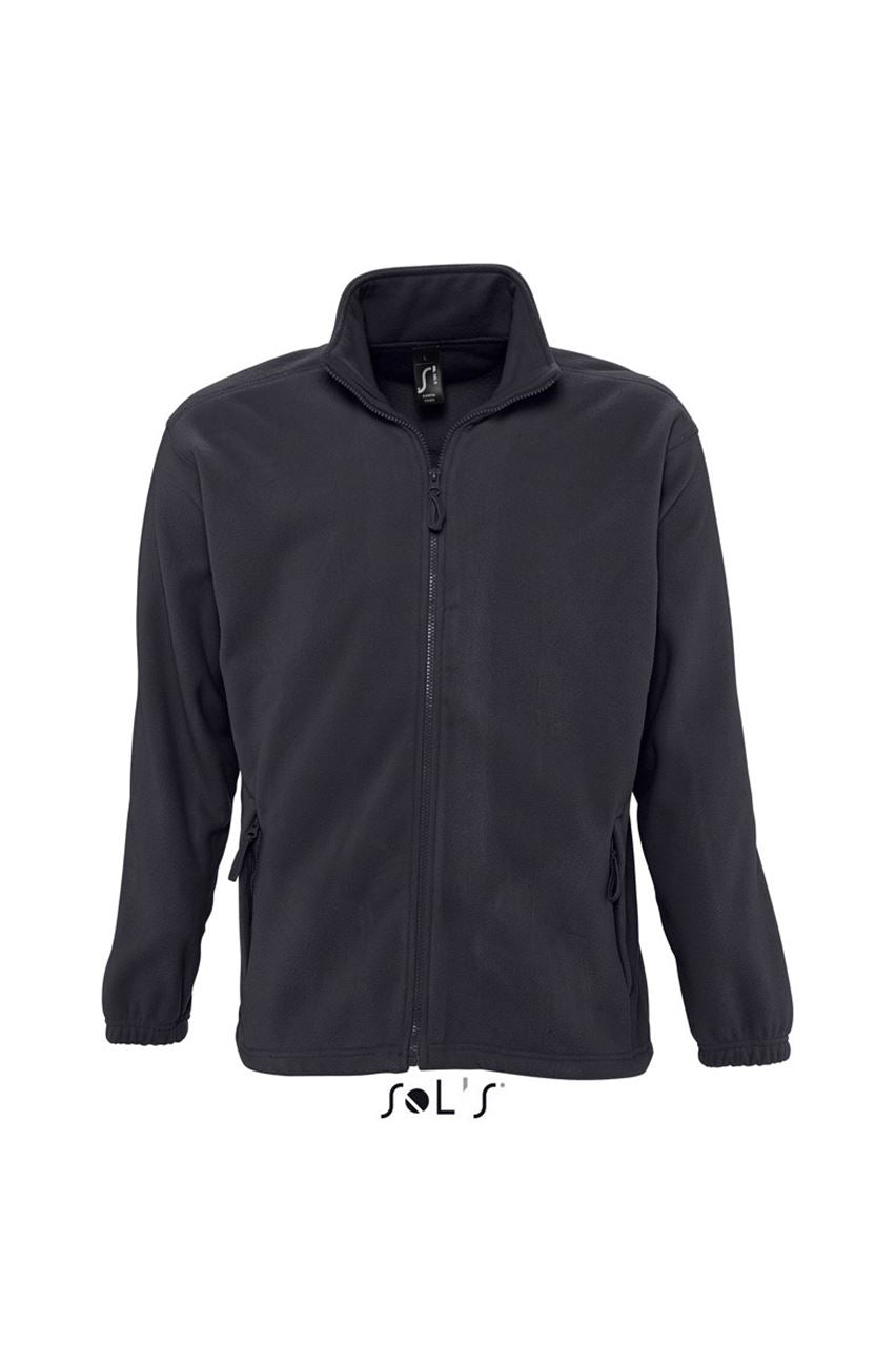 SOL'S NORTH MEN - ZIPPED FLEECE JACKET - Charcoal Grey - Main