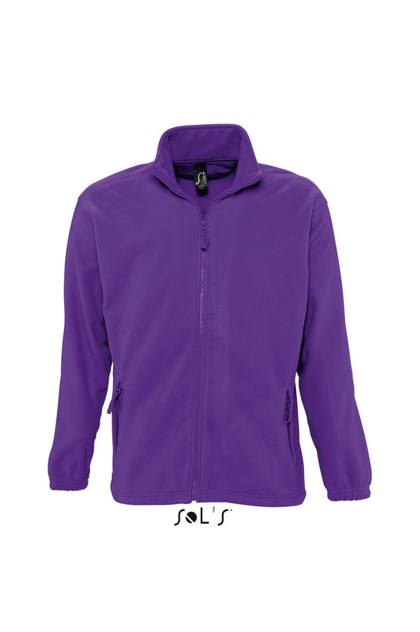 SOL'S NORTH MEN - ZIPPED FLEECE JACKET - Dark Purple - Main