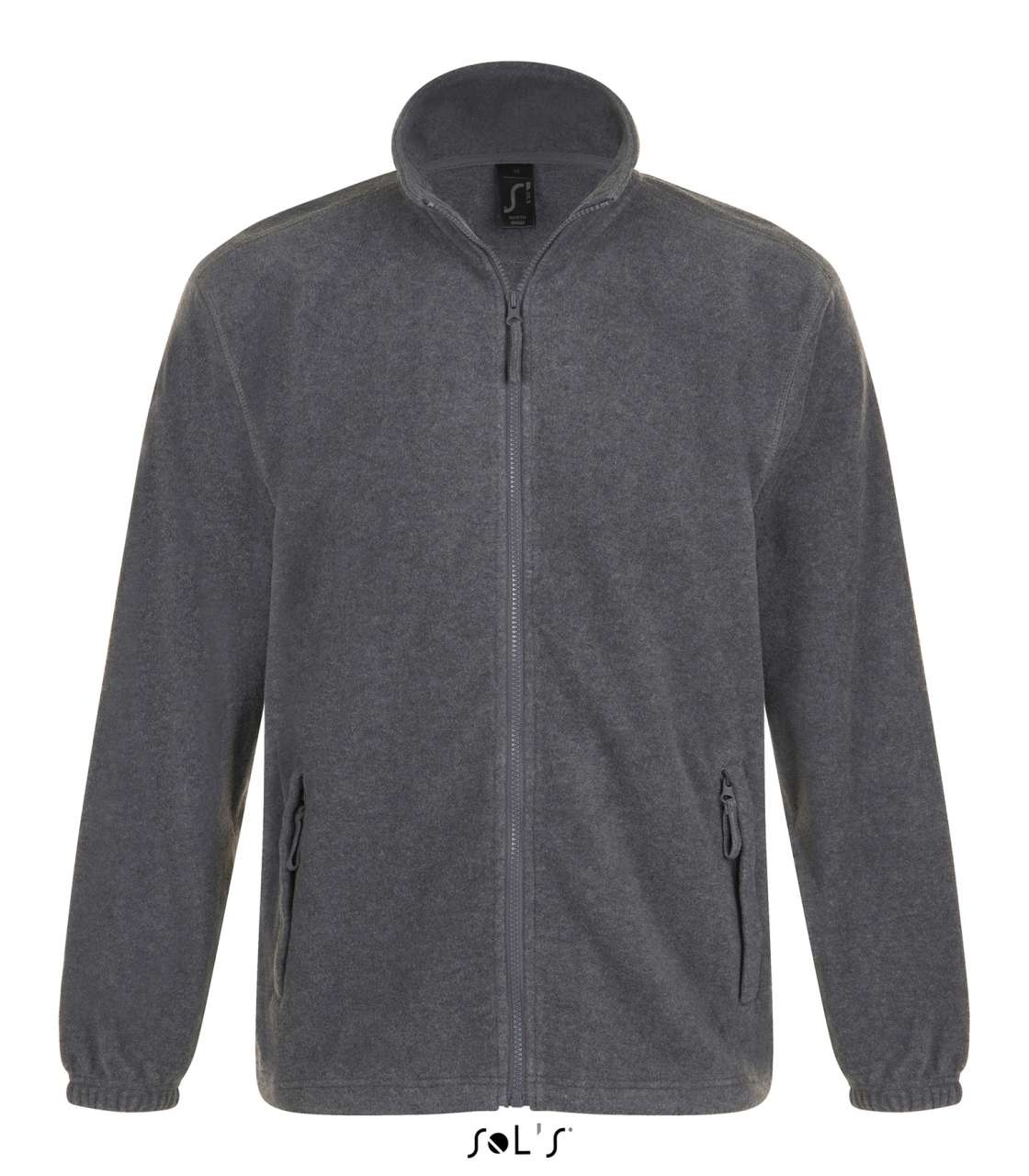 SOL'S NORTH MEN - ZIPPED FLEECE JACKET - Grey Melange - Main