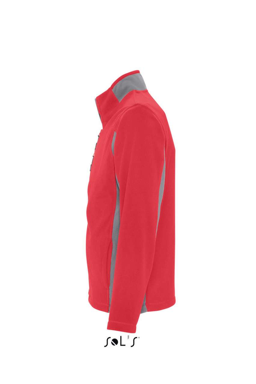 SOL'S NORDIC - MEN’S TWO-COLOUR ZIPPED FLEECE JACKET - Red - Additional