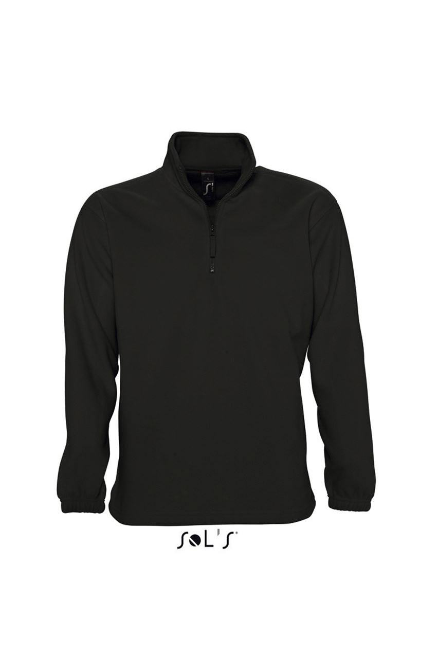 SOL'S NESS - FLEECE 1/4 ZIP SWEATSHIRT - Black - Main