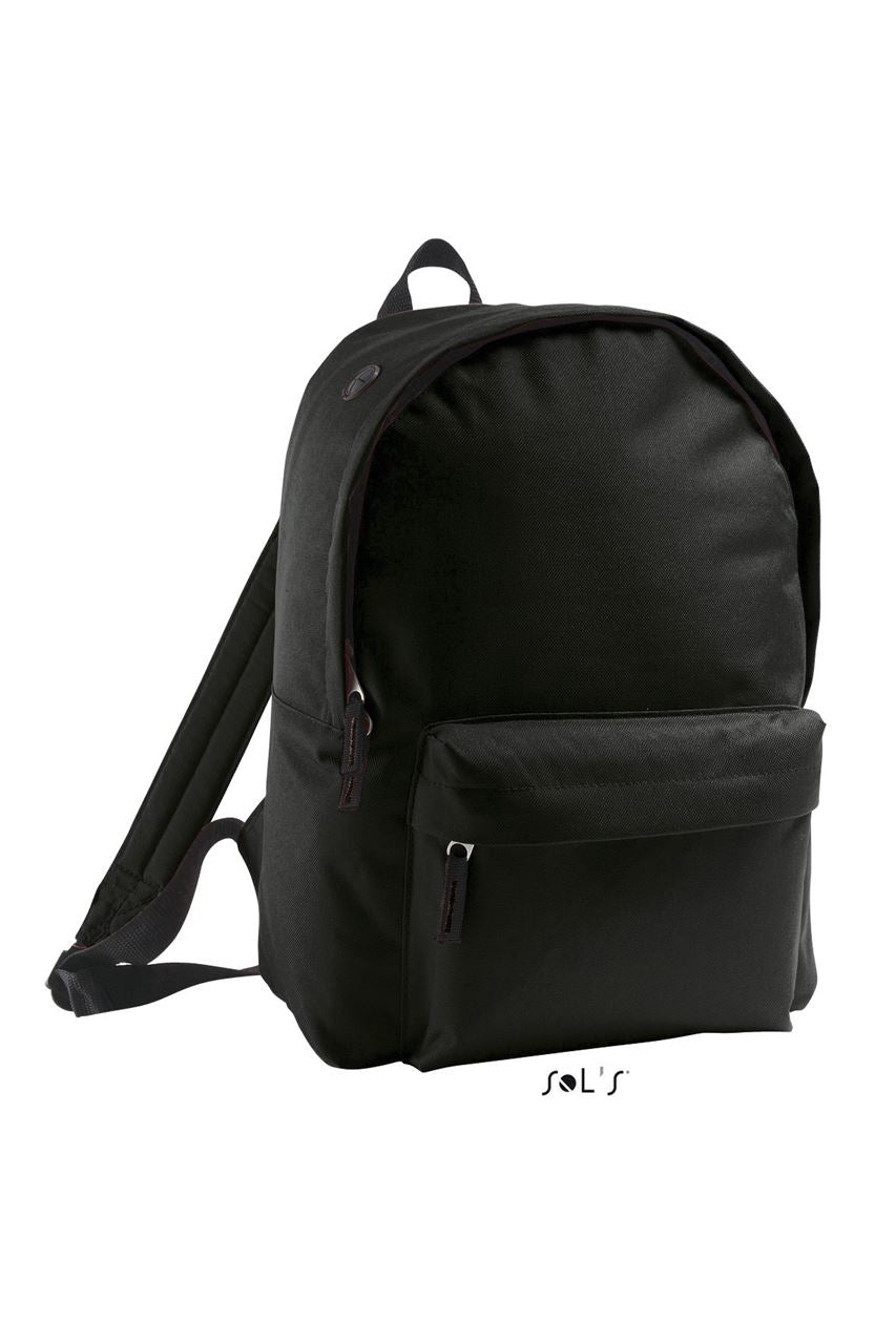 SOL'S RIDER - 600D POLYESTER RUCKSACK - Black - Main