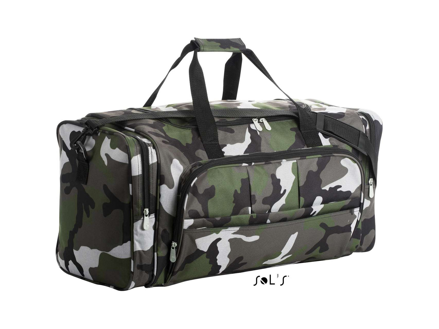 SOL'S WEEK-END - 600D POLYESTER MULTI-POCKET TRAVEL BAG - Camo - Main