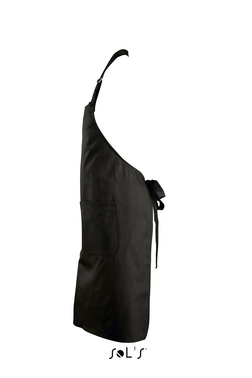 SOL'S GALA - LONG APRON WITH POCKETS - Black - Additional