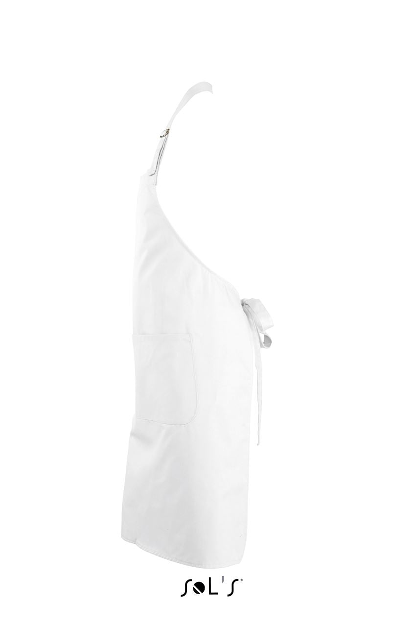 SOL'S GALA - LONG APRON WITH POCKETS - White - Additional