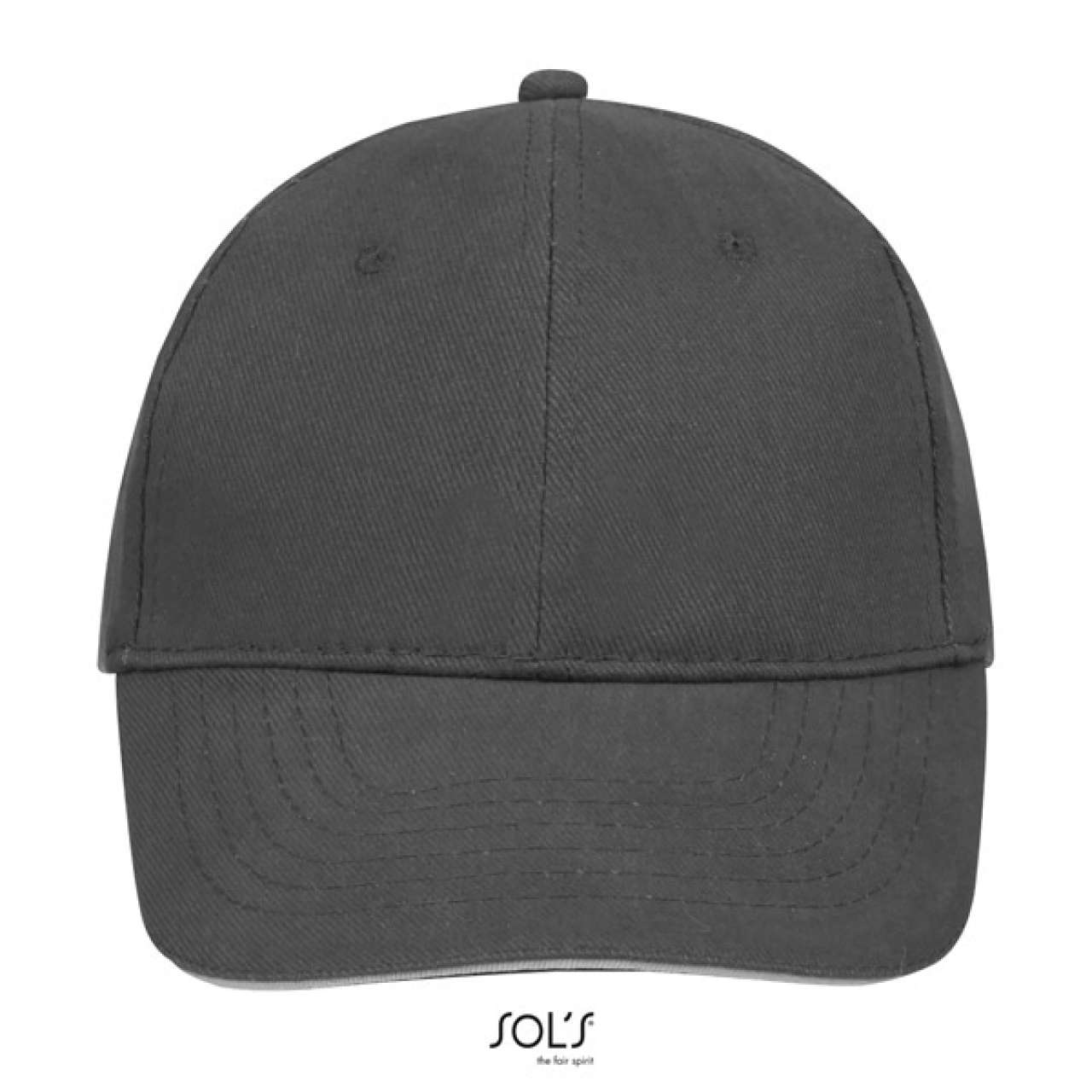 SOL'S BUFFALO - SIX PANEL CAP - Dark Grey/Light Grey - Additional