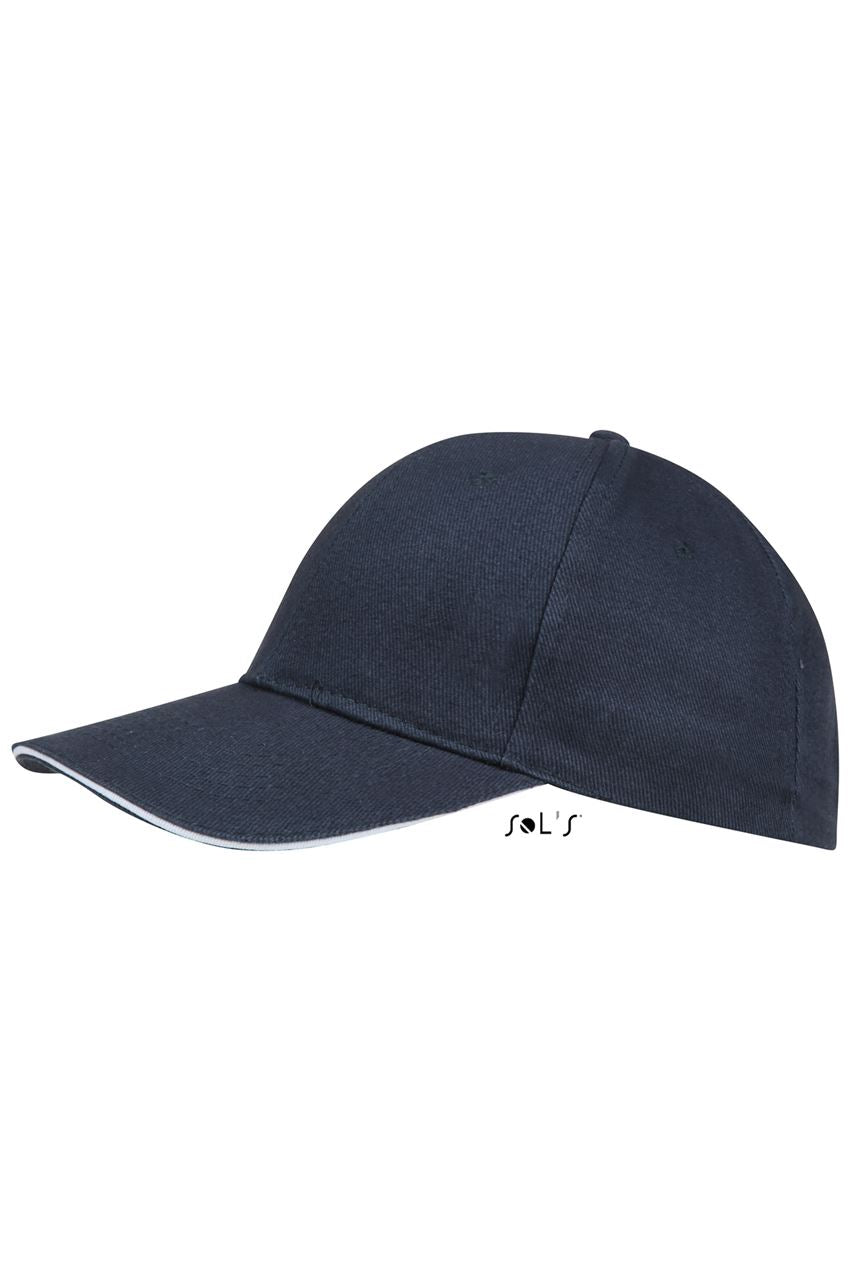 SOL'S BUFFALO - SIX PANEL CAP - French Navy/White - Additional