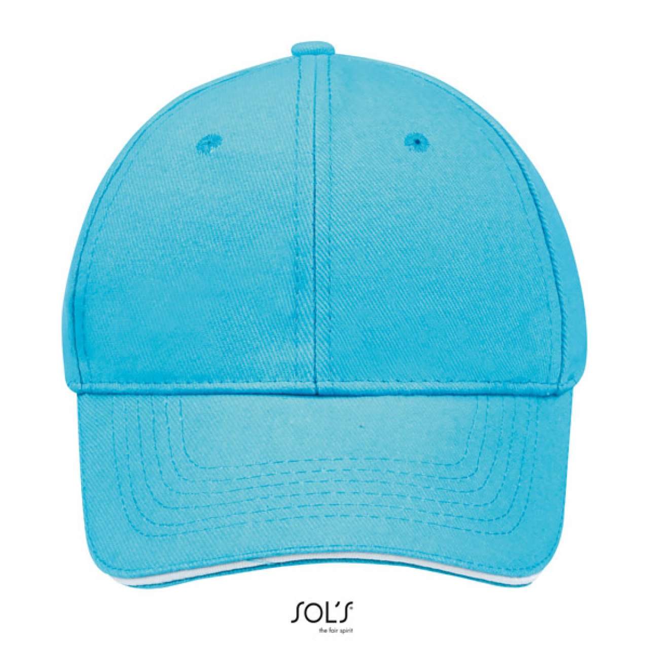 SOL'S BUFFALO - SIX PANEL CAP - Turquoise/White - Additional