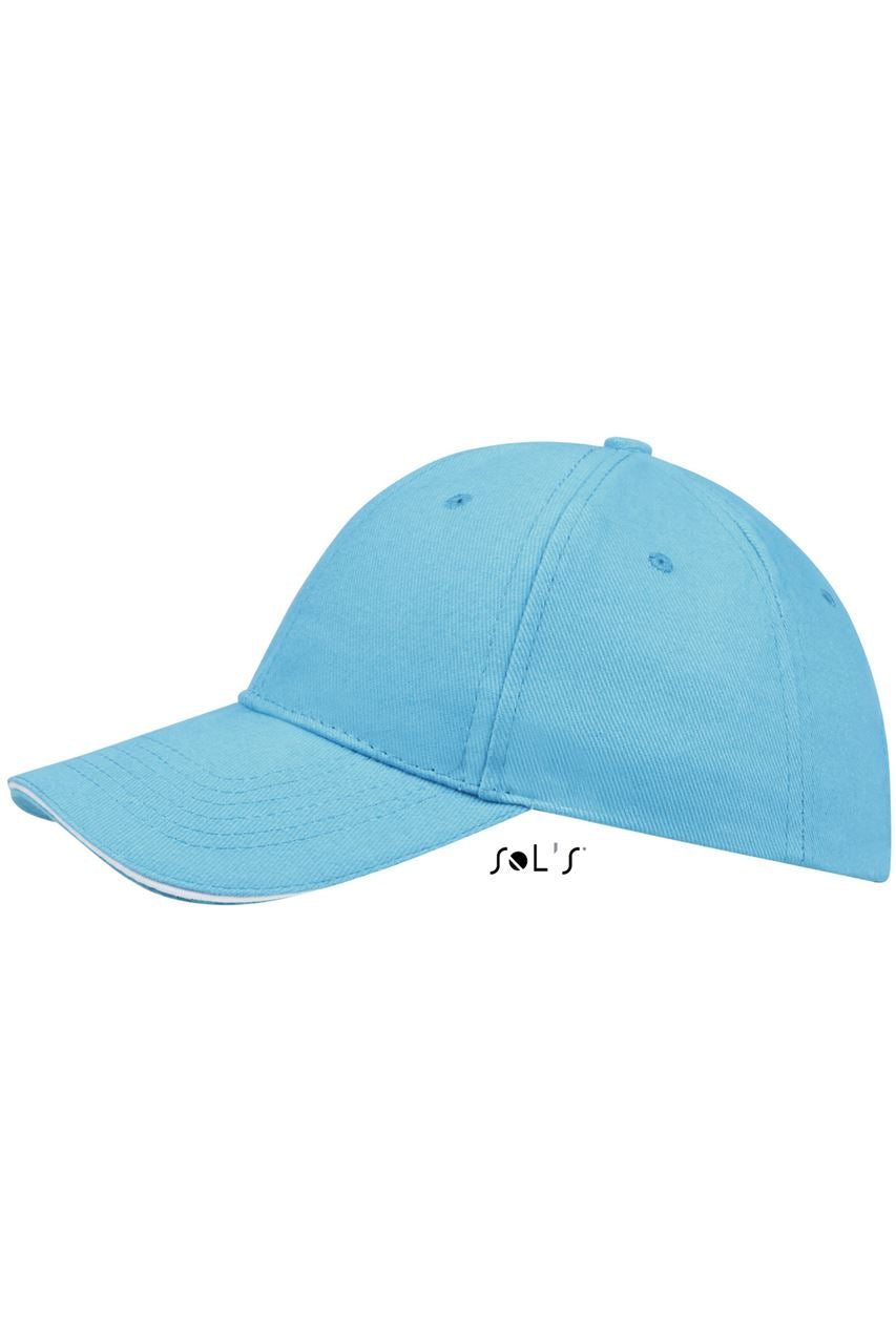 SOL'S BUFFALO - SIX PANEL CAP - Turquoise/White - Additional