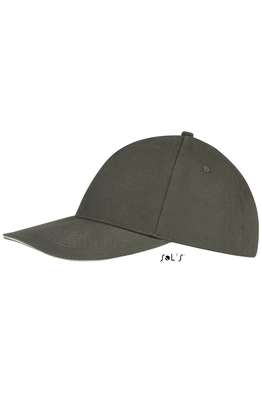 SOL'S SUNNY - FIVE PANEL CAP - Army/Beige - Additional