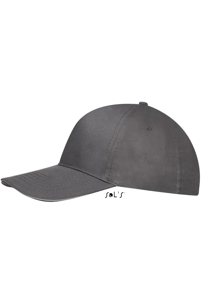 SOL'S SUNNY - FIVE PANEL CAP - Dark Grey/Light Grey - Additional