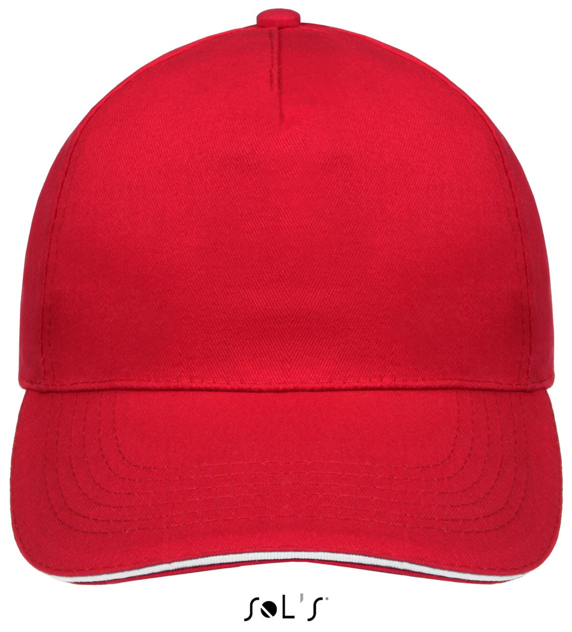 SOL'S SUNNY - FIVE PANEL CAP - Red/White - Main