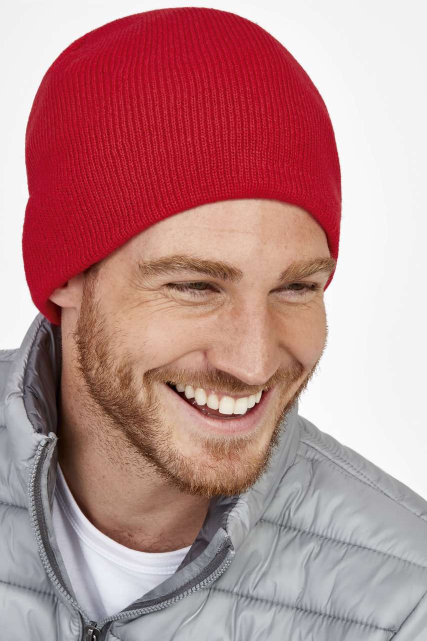 SOL'S BRONX - UNISEX ACRYLIC HAT - Red - Model