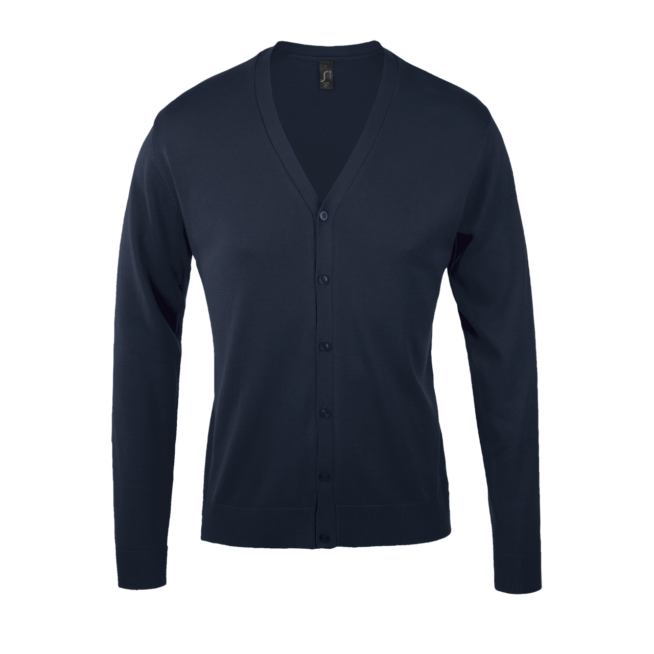 SOL'S GOLDEN MEN - V-NECK KNITTED CARDIGAN - Navy - Main