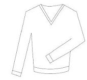 MEN'S KNITTED V-NECK SWEATER - Royal size chart
