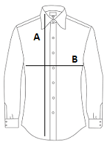 MEN'S COTTON SLUB CHAMBRAY LONG SLEEVE SHIRT - Red size chart