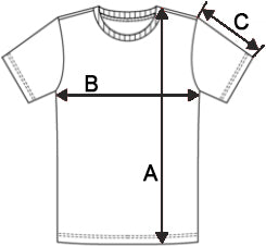 UNISEX ECO-FRIENDLY SHORT SLEEVE TWO-TONE T-SHIRT - Black/Orange size chart