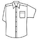 WOMEN'S SHORT SLEEVE PILOT SHIRT - White size chart