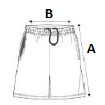 KID'S BASKET BALL SHORTS - Sporty Navy size chart