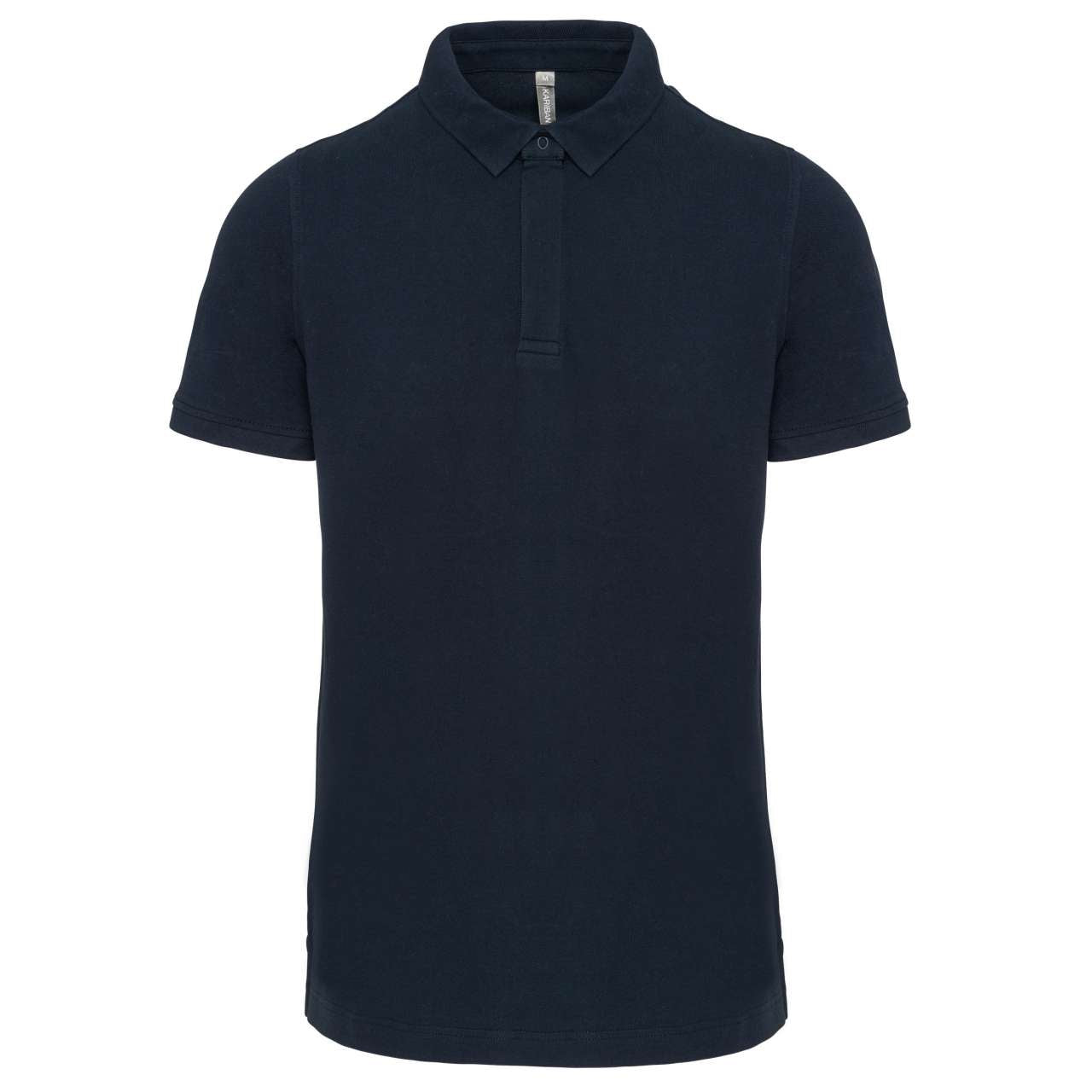 MEN'S SHORT SLEEVE STUD POLO SHIRT - Navy - colorimageurl
