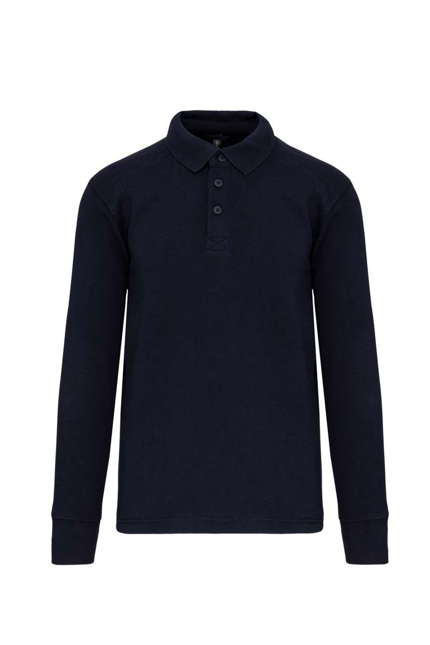 POLO NECK SWEATSHIRT - Navy - colorimageurl