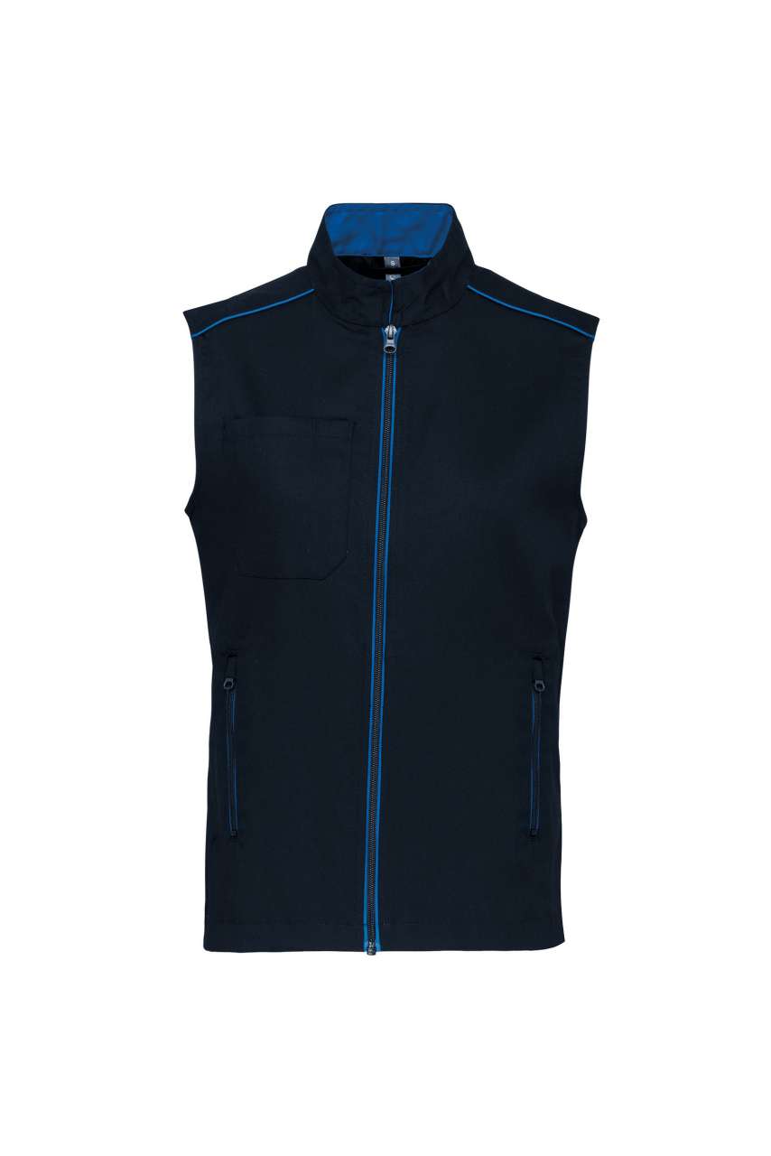 MEN'S DAYTODAY GILET - Navy/Light Royal Blue - colorimageurl