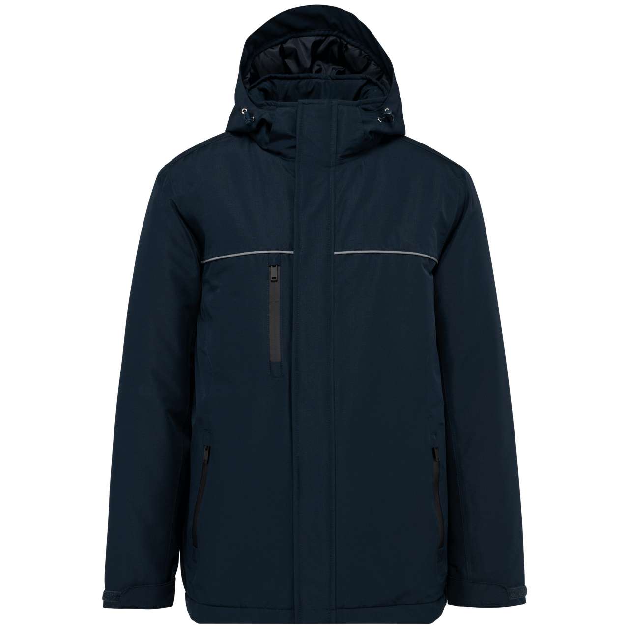 UNISEX HOODED PERFORMANCE PARKA - Navy - colorimageurl