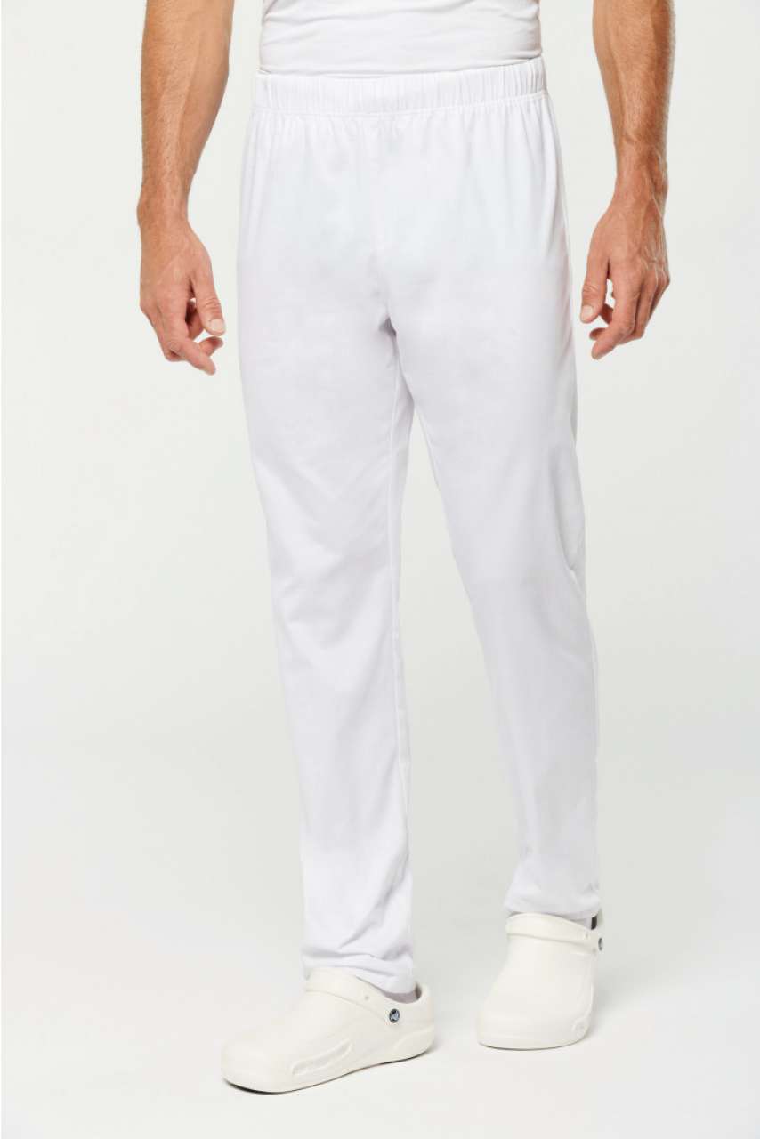 UNISEX COTTON TROUSERS - White - modelimageurl