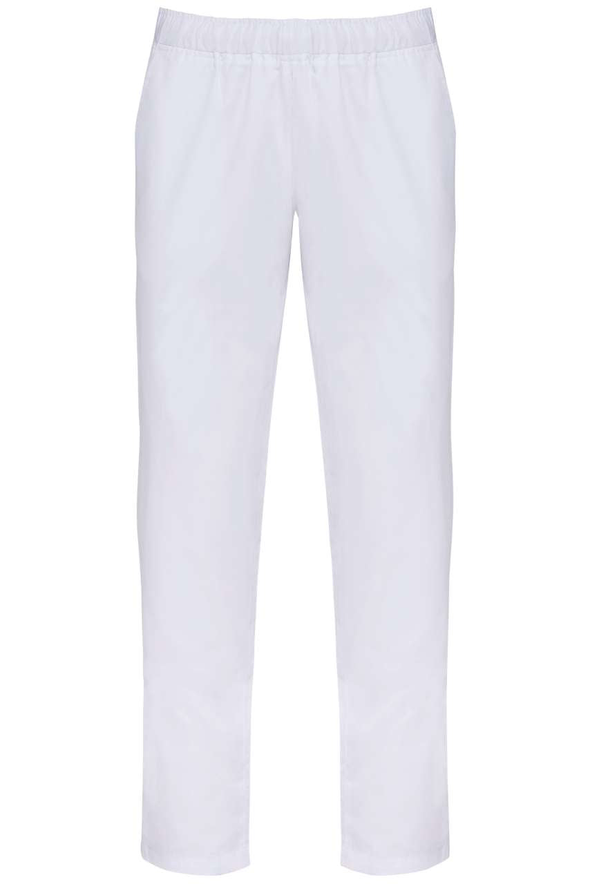 UNISEX COTTON TROUSERS - White - colorimageurl